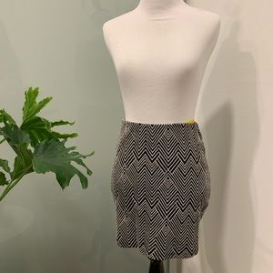 Zara TRF geometric body con skirt size S 26